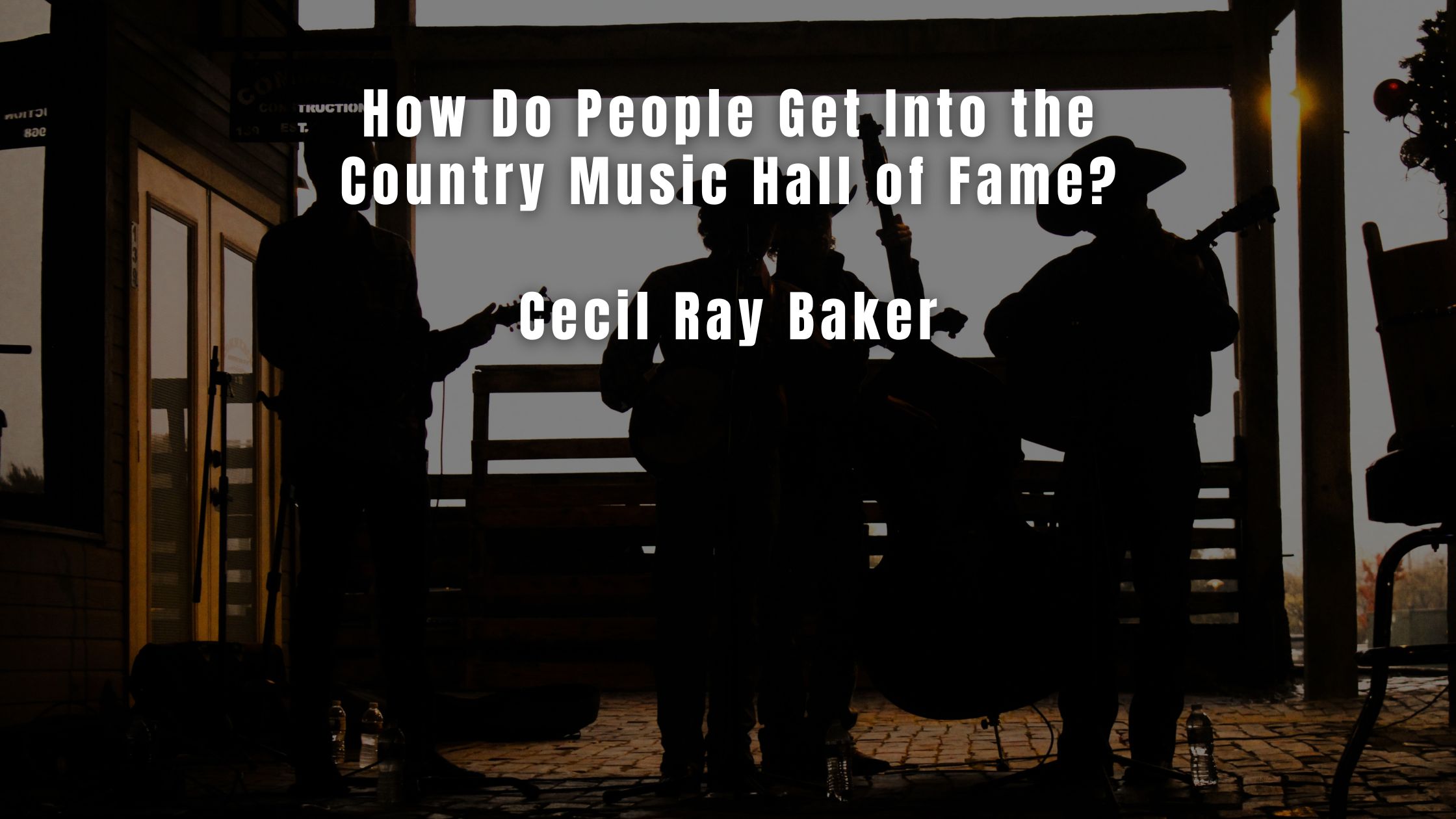 How Do People Get Into the Country Music Hall of Fame